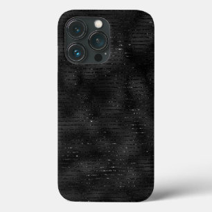 Black faux glitter stripes pattern leggings laptop iPhone 13 pro case