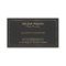 Black faux leather & Gold Border
