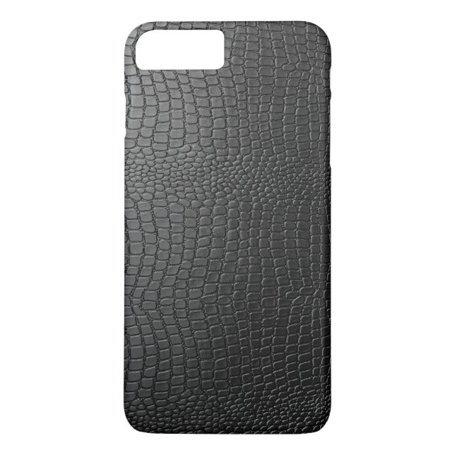 Black Faux Snakeskin Pattern Case-Mate iPhone Case (Back)