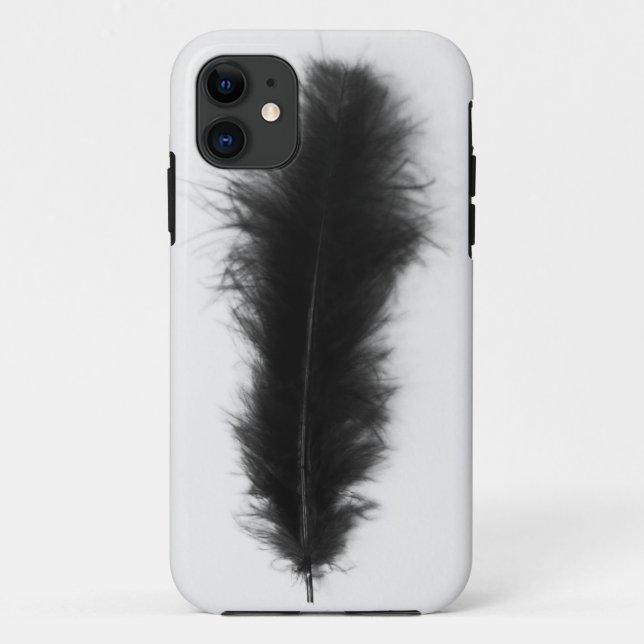 Black Feather Case-Mate iPhone Case (Back)