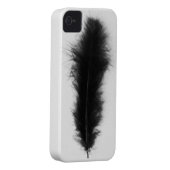 Black Feather Case-Mate iPhone Case (Back/Right)