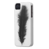 Black Feather Case-Mate iPhone Case (Back Left)