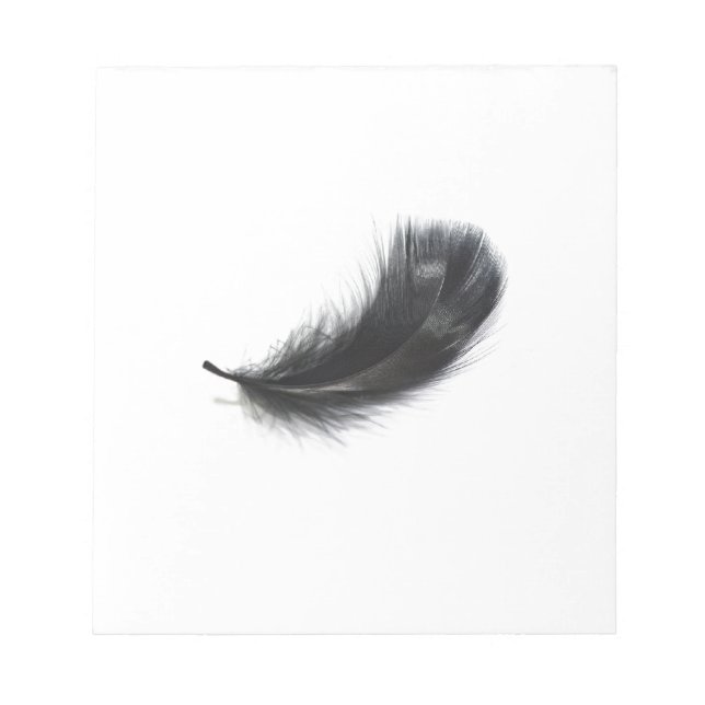 Black feather notepad (Front)