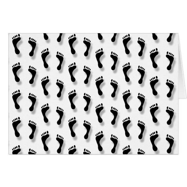 Black Feet Pattern Cards (Front Horizontal)