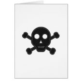 Black Felt Skull (Front)