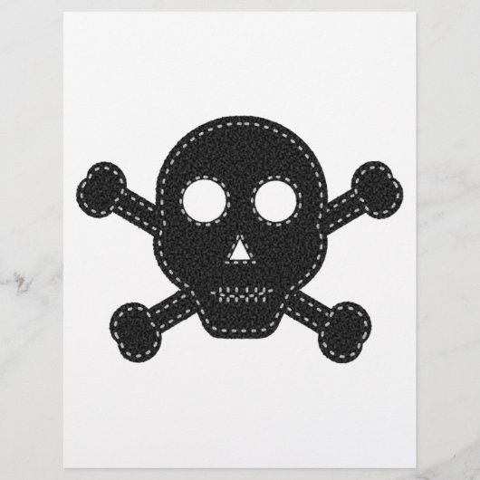 Black Felt Skull (Front)