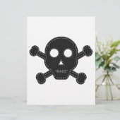 Black Felt Skull (Standing Front)