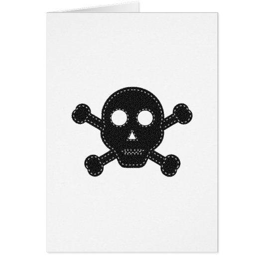 Black Felt Skull Cards (Front)