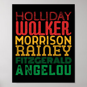 Black Female Artists Black History Month Writers M Poster