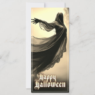 Black Female Ghost in Hellscape - Halloween
