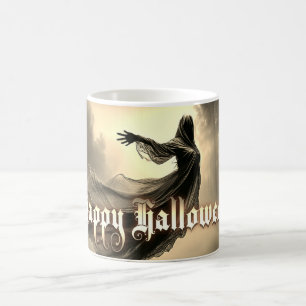 Black Female Ghost in Hellscape - Halloween Color Morph Mug