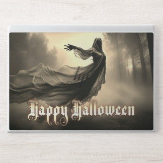 Black Female Ghost in Hellscape - Halloween HP Laptop Skin