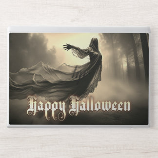 Black Female Ghost in Hellscape - Halloween HP Laptop Skin