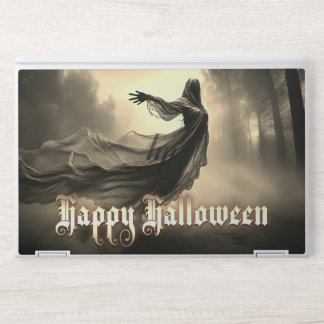 Black Female Ghost in Hellscape - Halloween HP Laptop Skin