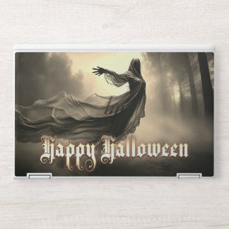 Black Female Ghost in Hellscape - Halloween HP Laptop Skin