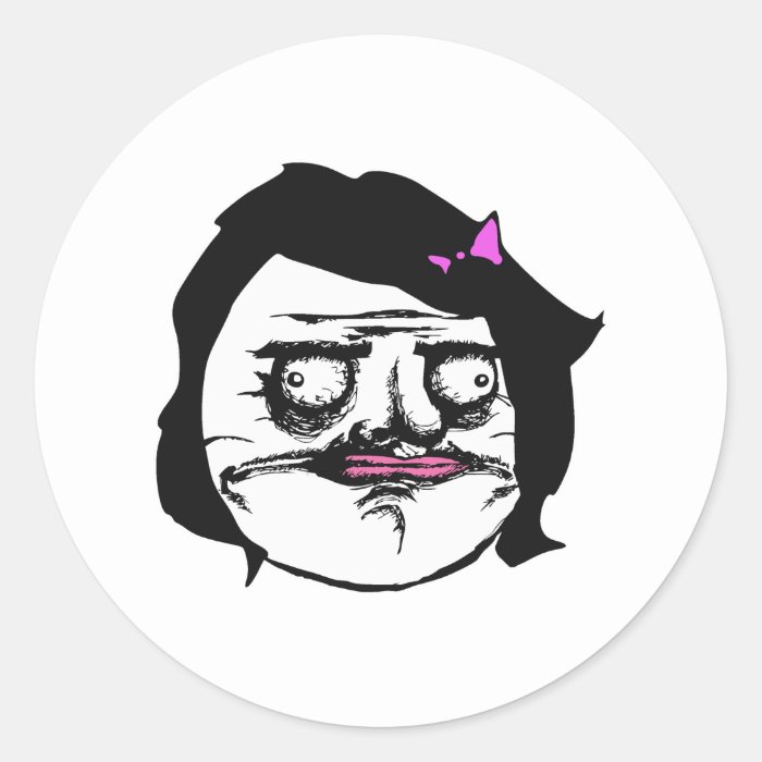 Black Female Me Gusta Comic Rage Face Meme Stickers