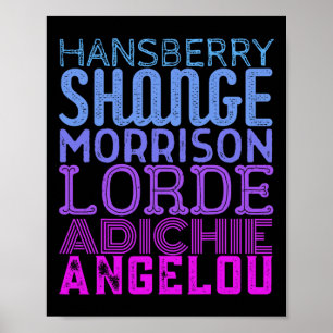 Black Female Writers Black History Month Feminist Poster