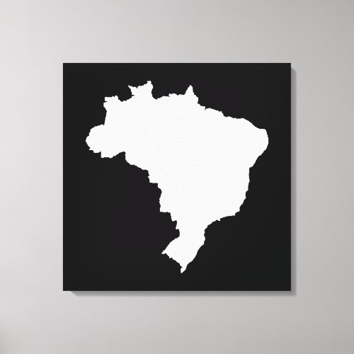 Black Festive Brazil at Emporiomoffa Canvas Print