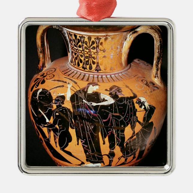 Black-figure attic vase metal ornament (Front)