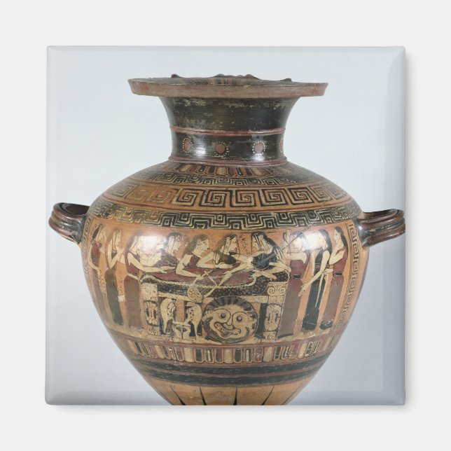 Black-figure hydria magnet (Front)