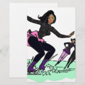black figure skater (Front/Back)