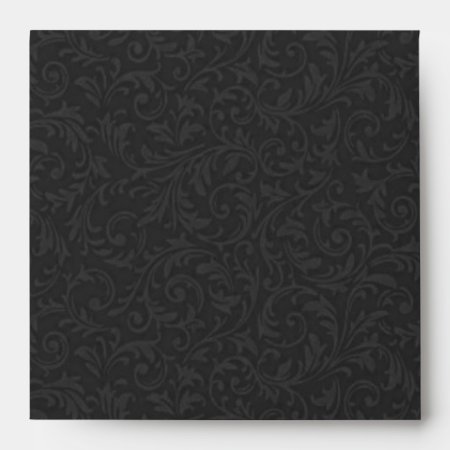 Black Filigree Envelope-square Envelope