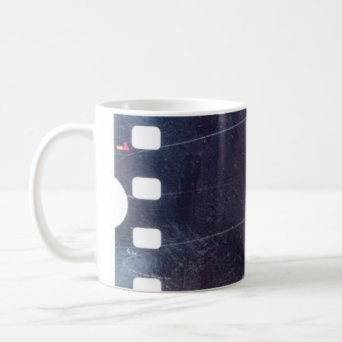 Black Film Frame Scratched Emulsion Coffee Mug