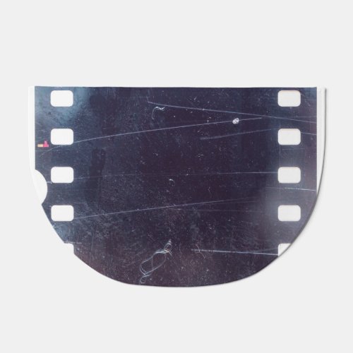 Black Film Frame Scratched Emulsion Doormat