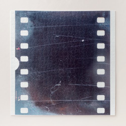 Black Film Frame Scratched Emulsion Jigsaw Puzzle
