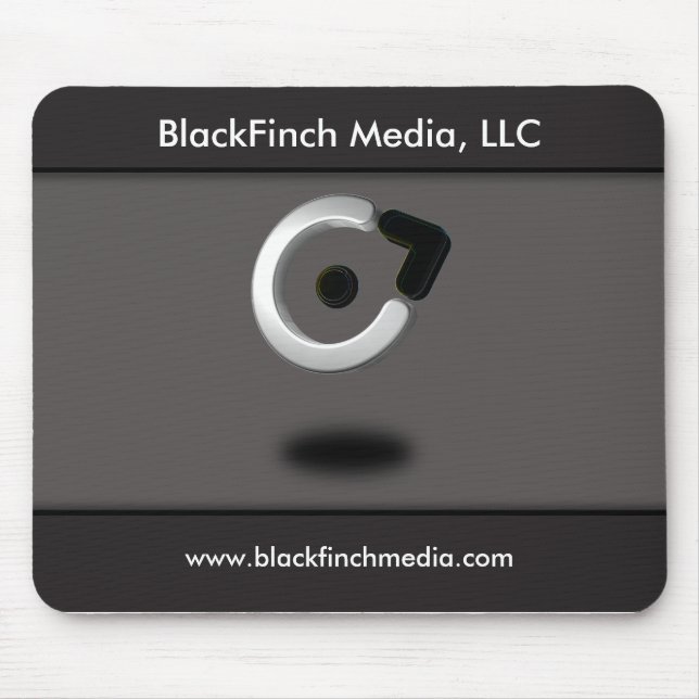Black Finch Media Mousepad (Front)
