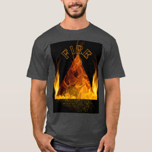 Black Fire Element Symbol T-Shirt