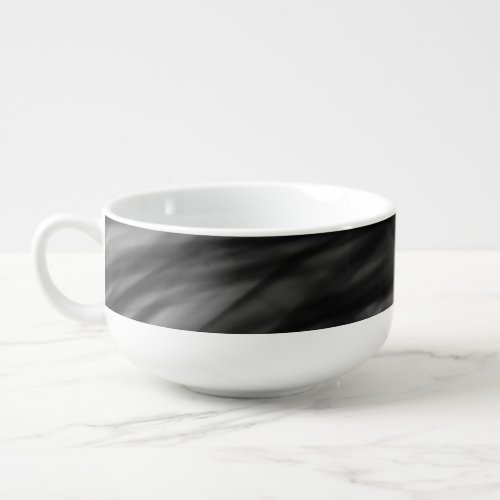 Black Fire I Soup Mug by Artist CL Brown