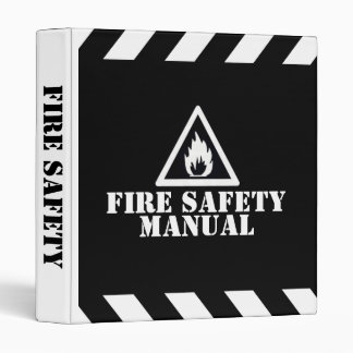 Black Fire Safety Manual 3 Ring Binder