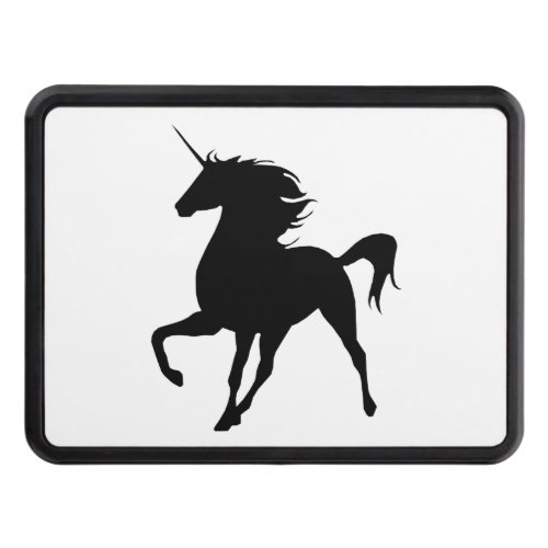 Black Fire Unicorn Hitch Cover