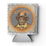 Black Firefighter can cooler