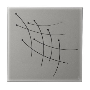 Black Firefly Trails on Gray Tile