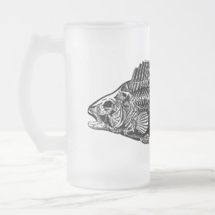 Black Fish Father's Day Frosted Glass Beer Mug
