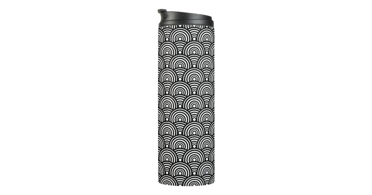 Black Fish Scale Thermal Tumbler | Zazzle