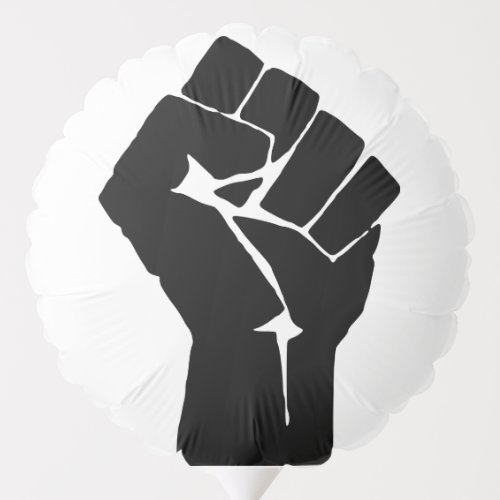 Black Fist Raised _ Resistance Protest Balloon