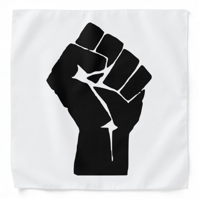 Black Fist Raised - Resistance Protest Bandana (Front)