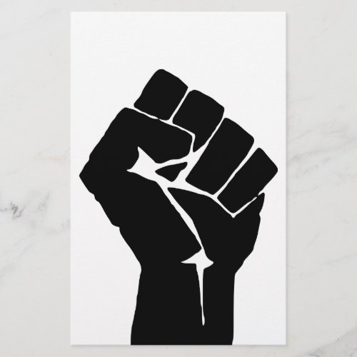 Black Fist Raised _ Resistance Protest Flyer