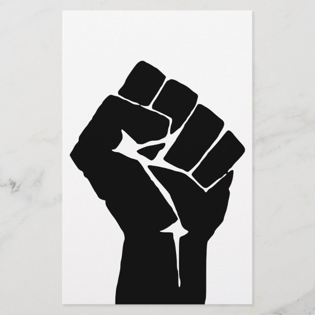 Black Fist Raised - Resistance Protest Flyer (Front)