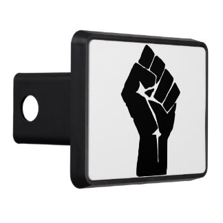 Black Fist Raised - Resistance Protest Hitch Cover