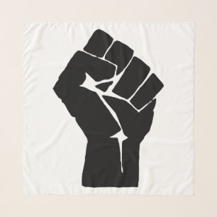 Black Fist Raised - Resistance Protest Scarf