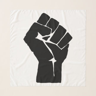 Black Fist Raised - Resistance Protest Scarf