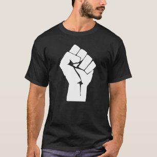 Black Fist Raised - Resistance Protest T-Shirt