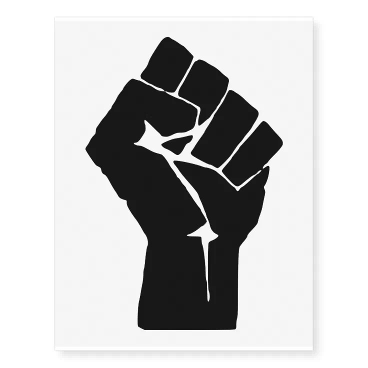 Black Fist Raised - Resistance Protest Temporary Tattoos | Zazzle Black Fist Raised - Resistance Protest Temporary Tattoos | Zazzle