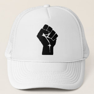 Black Fist Raised - Resistance Protest Trucker Hat