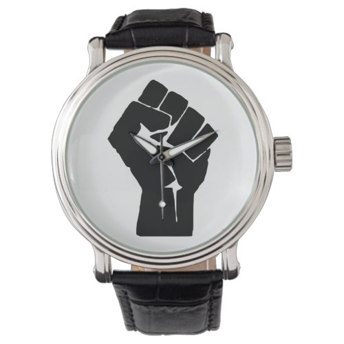 Black Fist Raised _ Resistance Protest Watch