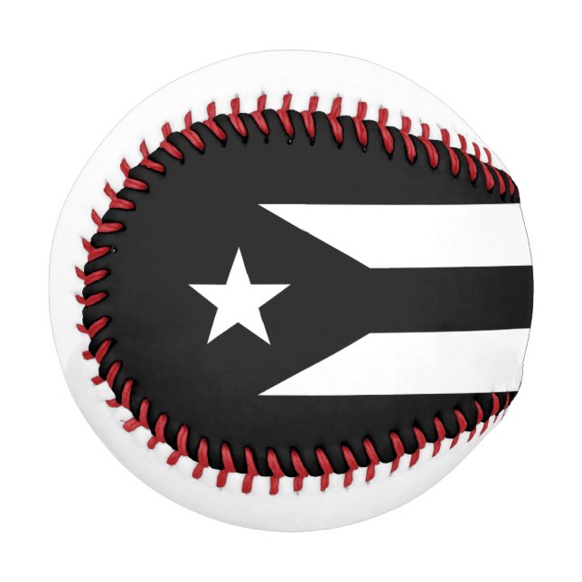 Black flag of Puerto Rico Baseball (Front Left)